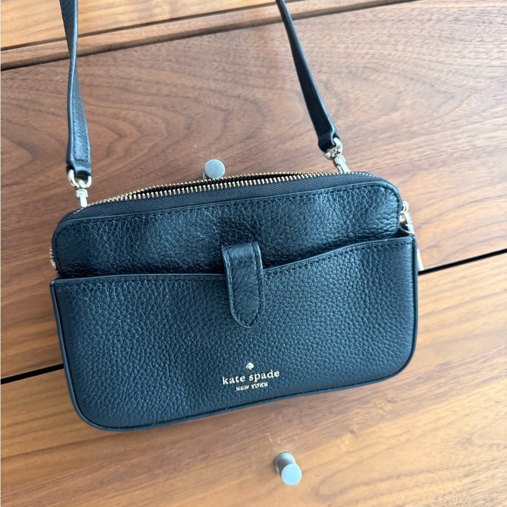Kate Spade Leila Small Tab Crossbody Black - Picture 4 of 7